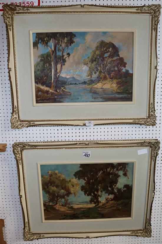 2 landscape oils